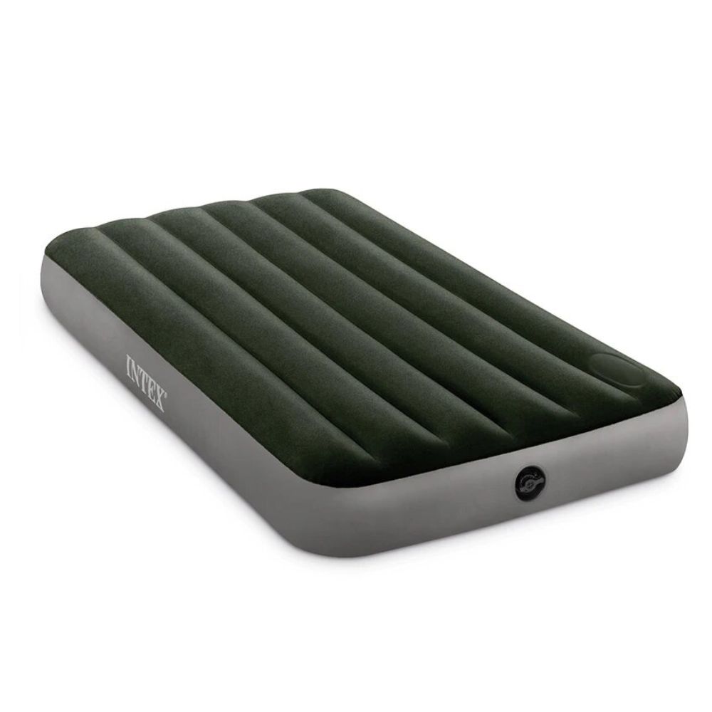 Intex - Colchón Inflable 1,5 Plazas 99X191X25 Cm Downy Con Inflador Pie