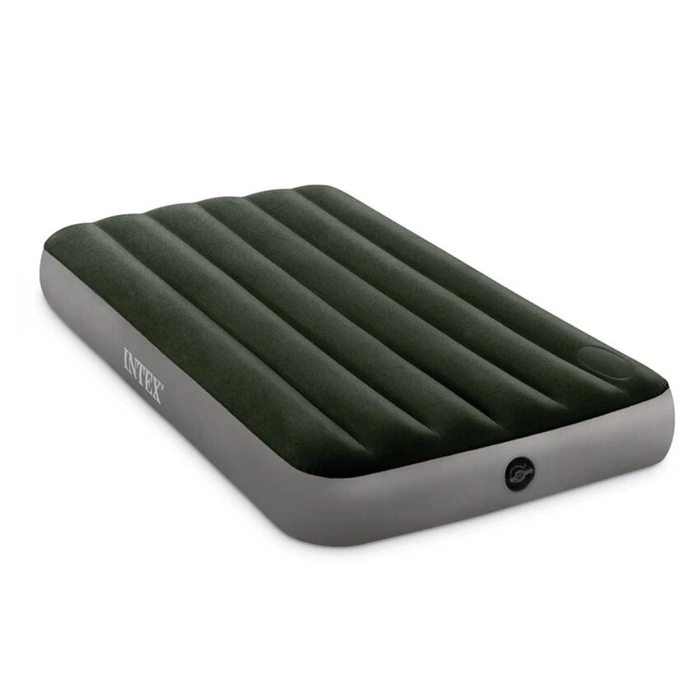 Intex - Colchón Inflable 1,5 Plazas 99x191x25 Cm Downy Con Inflador Pie