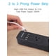 thumbnail image 3 of Regleta de 2 clavijas, regleta USB con cable de extensión de 3 m, protector contra sobretensiones de 3 tomas y 4 puertos de carga USB para smartphone, color negro., 3 of 7