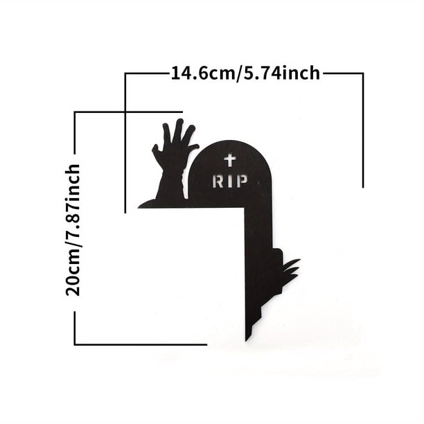1pc, Spooky Halloween Door Frame Decoration - Witch Skull, Ghost, Pumpkin, Cat Hat - Perfect for Corner Decoration