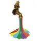 thumbnail image 5 of Estatua De Jardín Con Grifo De Arcoíris, Escultura Para Patio, Figura De Rana De Resina Para Inauguración De La Casa, 5 of 5
