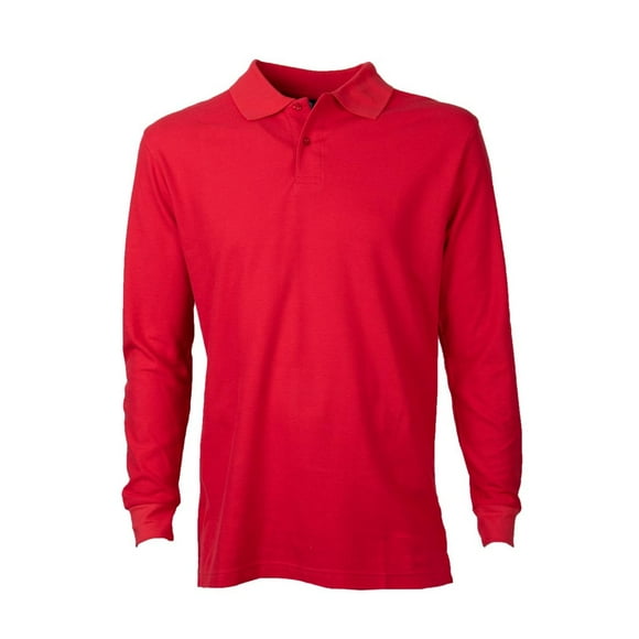 Polera Pique Hombre 80/20 M/L rojo M