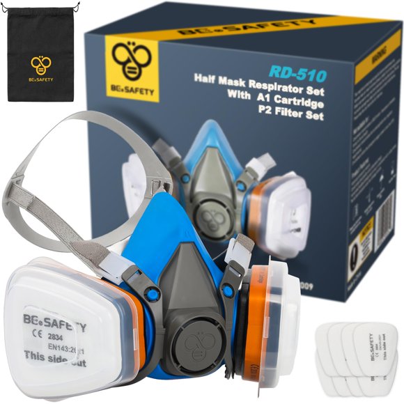 Máscara Respiratoria Rd 510 Filtros A1 Para Vapores Y P2 Para Polvo