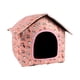 thumbnail image 5 of Refugio Para Gatos Callejeros Al Aire Libre, Resistente Al Viento, Portátil, Plegable, Resistente A La Intemperie, Casa Para Mascotas Rosa, 5 of 5