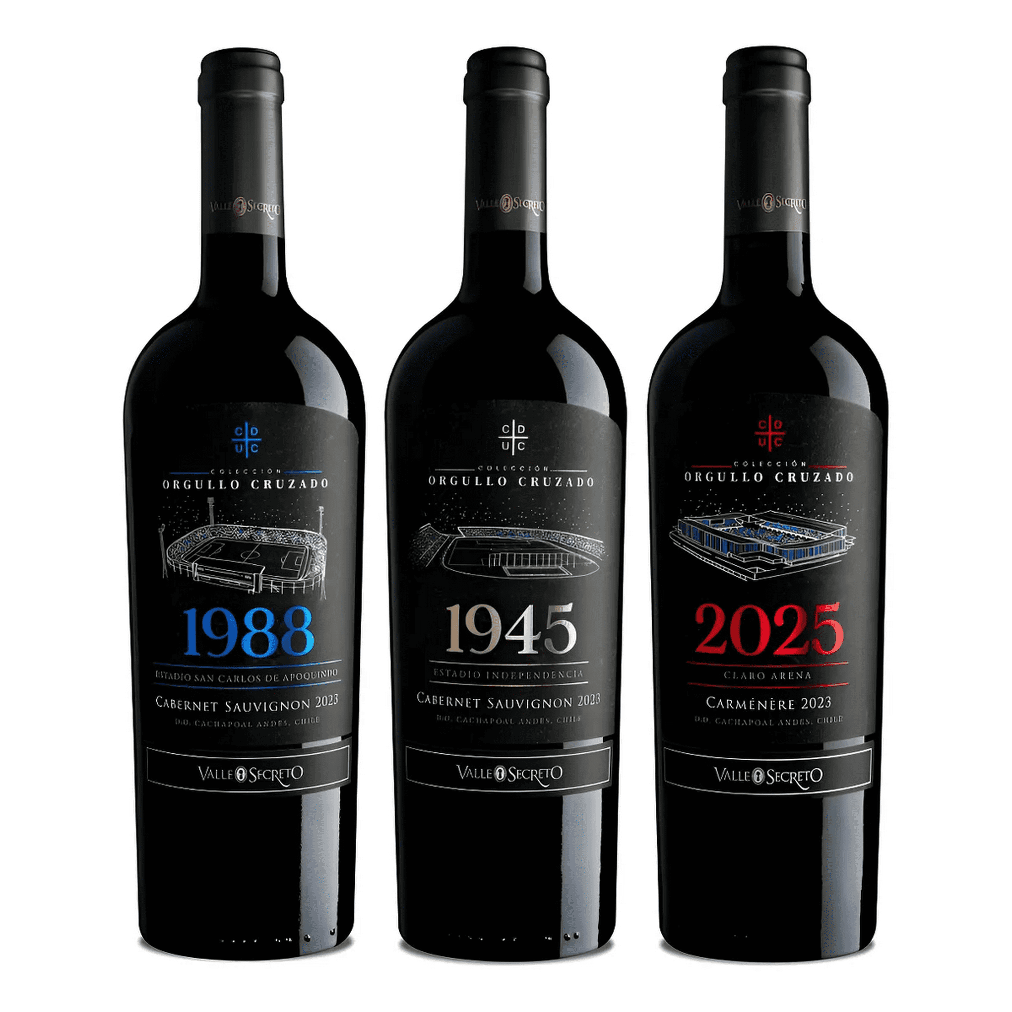 Pack x 3 vinos tintos Colección Orgullo Cruzado