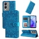 thumbnail image 3 of Funda tipo cartera FOXDOCK para Vivo Y17s , diseño girasol en relieve, cuero PU, cierre magnético, soporte y tarjetero, 3 of 5