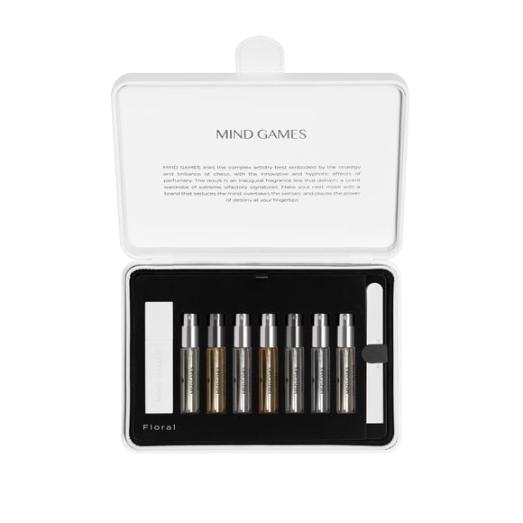 Set de Fragancias MIND GAMES 7×7,5 ml – Descubrimiento Floral