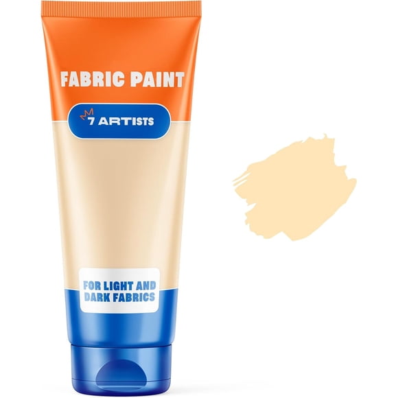 Pintura para tela 7 Artists crema 2 fl oz 60 ml permanente