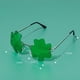 thumbnail image 4 of Gafas de disfraz de duende verde con hojas de trébol irlandés para el Día de San Patricio (1 par) de Big Mo's Toys, 4 of 7