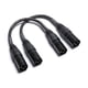 thumbnail image 2 of Cable de micrófono, adaptador XLR macho a macho, XLR de 3 pines y 15 cm, paquete de 2, 2 of 5