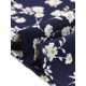 thumbnail image 5 of INSPIRE CHIC Blusas de Mujer con Fruncido Cuello Redondo Manga Corta Camisa Floral Azul Oscuro Blanco M, 5 of 6