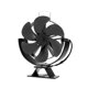 thumbnail image 3 of Ventilador Alimentado Por Calor Ventilador Para Chimenea De 6 Aspas Silencioso Menos De 25 DB Versátil Negro, 3 of 5