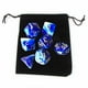 thumbnail image 1 of Juego De 7 Dados Poliédricos Con Juguetes De Barra De Bolsa Para Enseñanza De Matemáticas Azul, 1 of 2