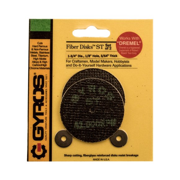 Disco de corte, giroscopios, discos de fibra ST, 4,4 cm de profundidad x 0,3 cm, 2 unidades