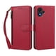 thumbnail image 1 of Funda Tipo Billetera para TCL K70 SE con Soporte y Bolsillo con Cierre Rojo, 1 of 1