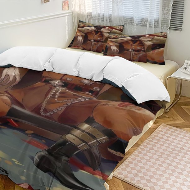 Overlord Anime Home Bed 3-piece Set Classic Japanese Anime Polyester Wash Student Dormitory Set