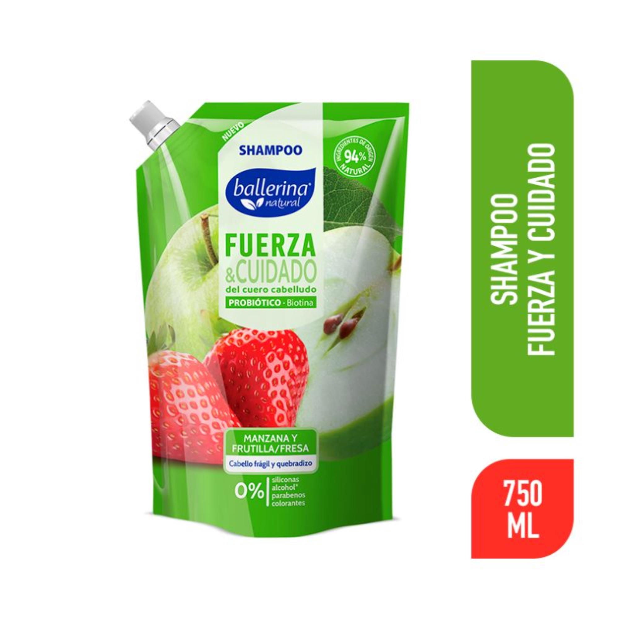 Shampoo Fuerza Y Cuidado 750 ml Bellerina