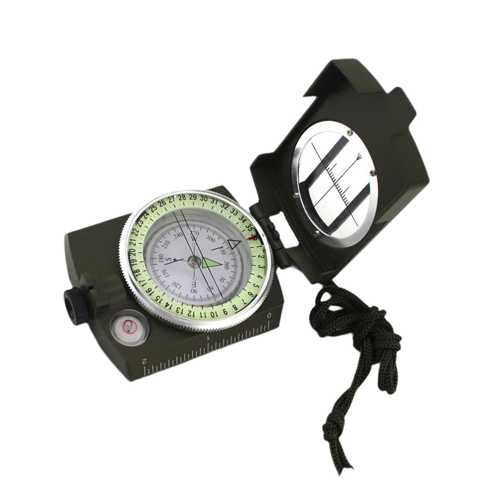 Ioensy - Brújula Geológica De Nivel De Brújula Portátil Para Supervivencia Y Planificación Del Hogar Al Aire Libre
