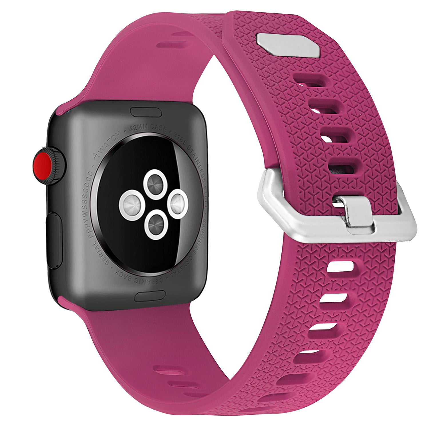 Genérico - Correa Compatible Iwatch Apple Watch 42/44/45mm-l Rosa Barbie
