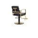 thumbnail image 2 of Silla Barbero Negro, Salon Peluqueria Profesional Vintage, 2 of 3