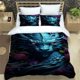 thumbnail image 1 of v1207 Bed Sheets Retro dragon printed Bedding Sets exquisite bed supplies set duvet cover bed comforter set bedding set luxury birthday gift 3-Piece Bedding Set (1 Duvet Cover + 2 Pillow Shams) Bed Sh, 1 of 5