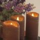 thumbnail image 2 of Velas LED CANDLE CHOICE Pack de 3 Marrón 7,5-15 cm, 2 of 5