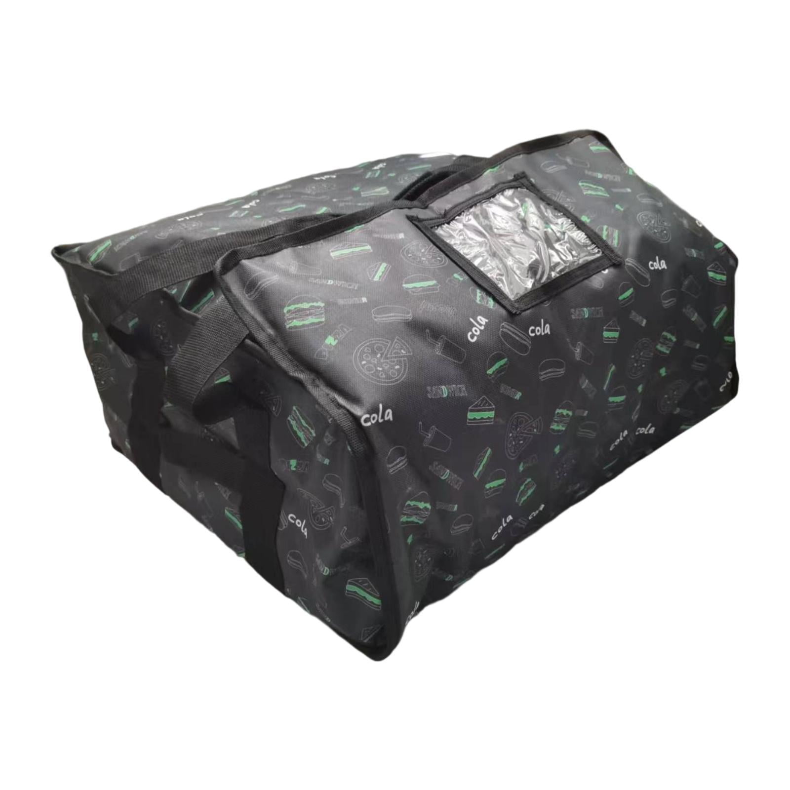 Magideal - Bolsa Térmica Para Pizza Con Ventana Transparente Para Identificación, Ideal Para Uso Profesional, Ideal Para Transportar Alimentos Calientes Y Fríos.