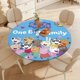 thumbnail image 4 of Peppa Pig-theme Fitted Round Tablecloths Elastic Edged Table Covers Waterproof Table Cloth for Kitchen Holiday Party Tables Decor 150cm, 4 of 6