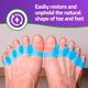 thumbnail image 4 of Separadores de dedos de gel Mars Wellness, 2 pares, alivio del dolor, 4 of 6