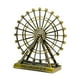 thumbnail image 3 of Escultura Moderna De La Estatua De La Rueda De La Fortuna Giratoria Para El Estante Del Gabinete De La TV De La Mesa Bronce, 3 of 5