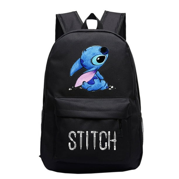 MINISO Disney Stitch Themed Backpack Durable Lightweight Daypack School Travel Cartoon Inspired Design with Secure Zip Closure