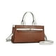 thumbnail image 1 of Bolso Satchel MKF Collection - Colby, Elegante, de Cuero Vegano, con Asa Superior y Correa Desmontable, Espacioso y Elegante para Mujeres - Cognac, 1 of 3