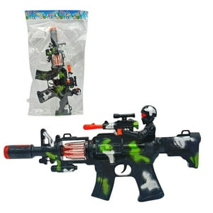 Genérico - Pak De 3 Pistola Soldado Movimiento Humo Luz Y Sonido