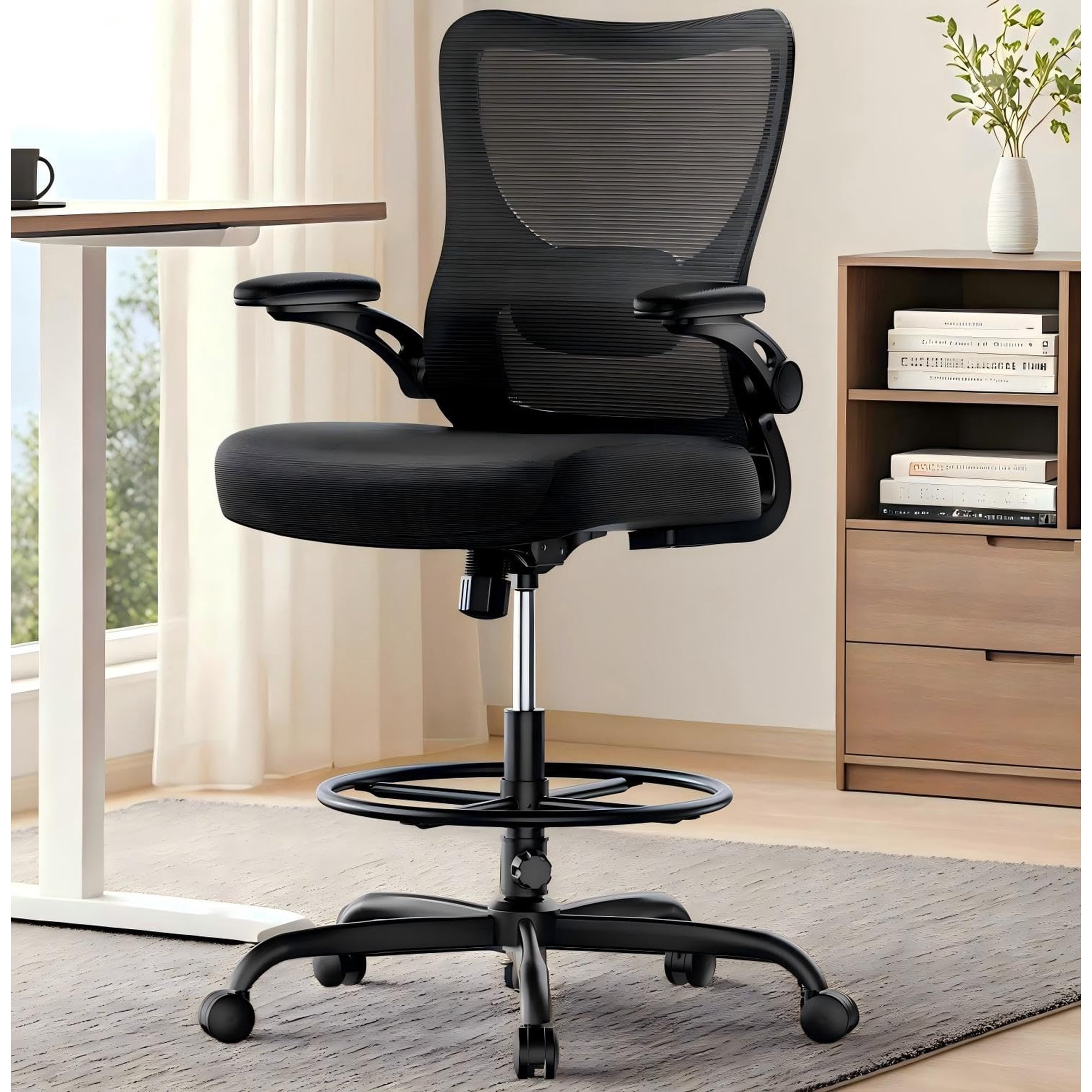 Silla De Oficina Alta Marsail Para Dibujo Técnico Con Soporte Lumbar