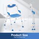 thumbnail image 2 of Silla de Ducha Plegable Ajustable H-Brotaco 15-18 cm, 2 of 7