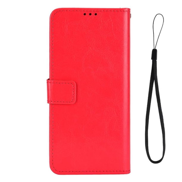 Funda tipo libro para Blackview Oscal C70, cartera todo‑en‑uno, funda multifuncional con tarjetero y correa de muñeca desmontable