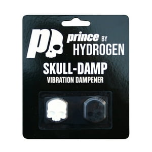Antivibrador Prince Calavera Blanco/Negro