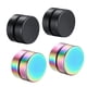 thumbnail image 2 of Pendientes magnéticos del perno prisionero del acero inoxidable de 2 pares para las mujeres de los hombres no piercing, 2 of 3