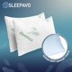 thumbnail image 4 of Almohada Sleepavo Queen Pack de 4, espuma viscoelástica refrigerante 28 × 17 × 20 cm, 4 of 7
