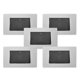 thumbnail image 1 of Pack 5 Pulsador Timbre Metálico Simple 10a - Gris Negro, 1 of 3