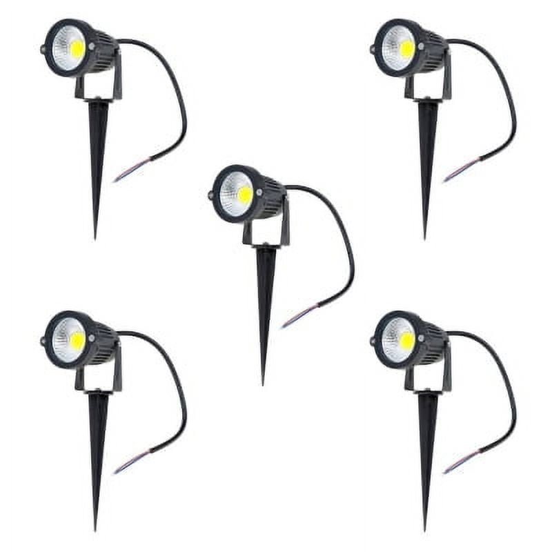 Hb Led - Pack 5 Foco Led Estaca Jardín 7w Frío