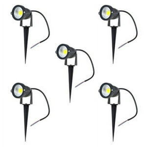 Hb Led - Pack 5 Foco Led Estaca Jardín 7W Frío