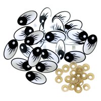 Bothyi - 50 Uds. Ojos De Seguridad Juguetes De Muñeca Artesanía De Ganchillo Accesorios Para Hacer Manualidades