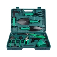 Importclick - Kit Herramientas Jardinería Acero Rastrillo Tijera Podar