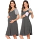 thumbnail image 1 of Camisón 3 en 1 para parto/laboratorio/lactancia. Bata de hospital/ropa de dormir de maternidad para mujer para la lactancia materna., 1 of 5