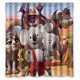 thumbnail image 1 of Cortina de ducha de elefantes Blinky Bill, juego de cortina de baño con ganchos, tamaño 48 x 72 pulgadas, 1 of 3