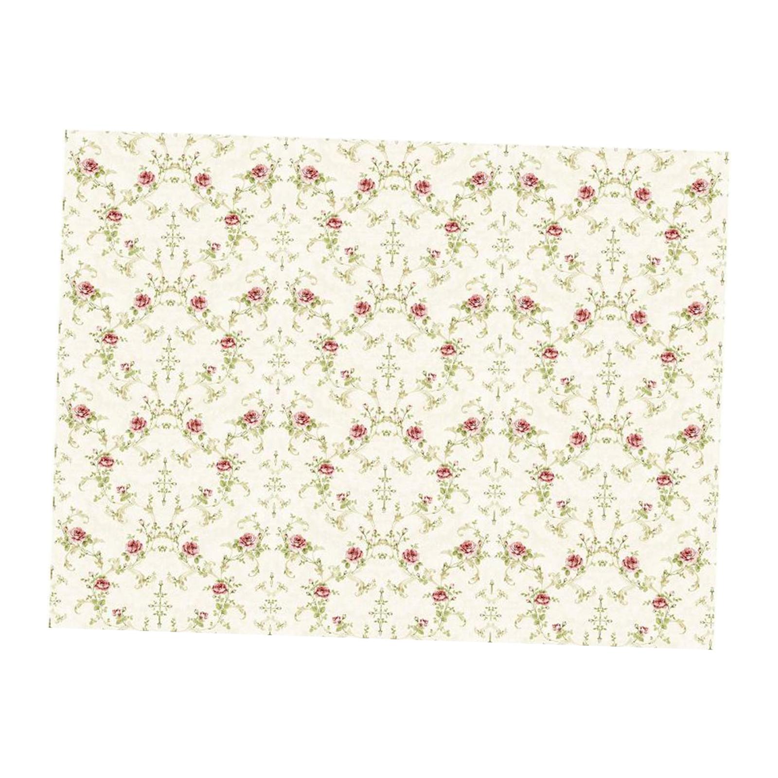 Magideal - Papel Pintado Para Casa De Muñecas, Suelos De Casa De Muñecas, Accesorios Para Minicasa De Muñecas De Papel Con Efecto Autoadhesivo Para Casa De Muñec Estilo B