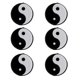 thumbnail image 3 of 6 Unids Yin Yin Yang Raqueta De Tenis Vibración Amortiguador Amortiguador Blanco Blanco, 3 of 3