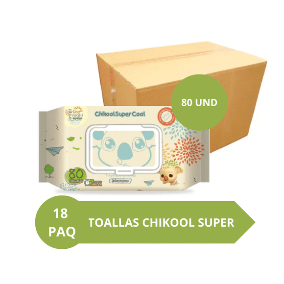 Toallas Humedas Chikool Super Cool 80und X18