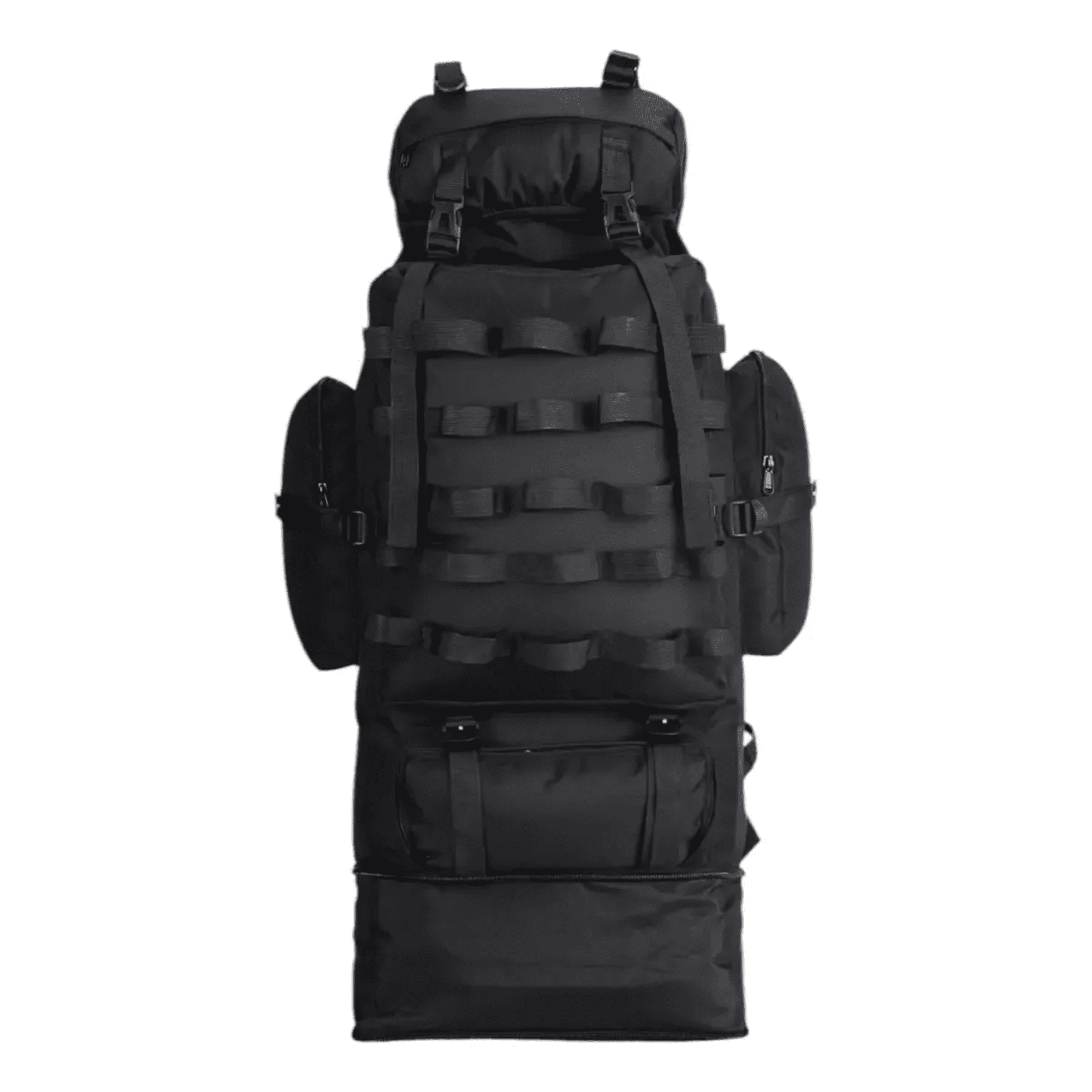 Mochila Belug De 100 Litros Para Camping Viajes Trekking Negro